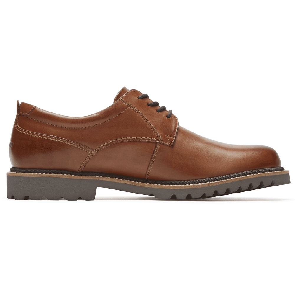 Oxfords Rockport Hombre Mexico - Marshall Plain Toe Marrom - RNQPH5148